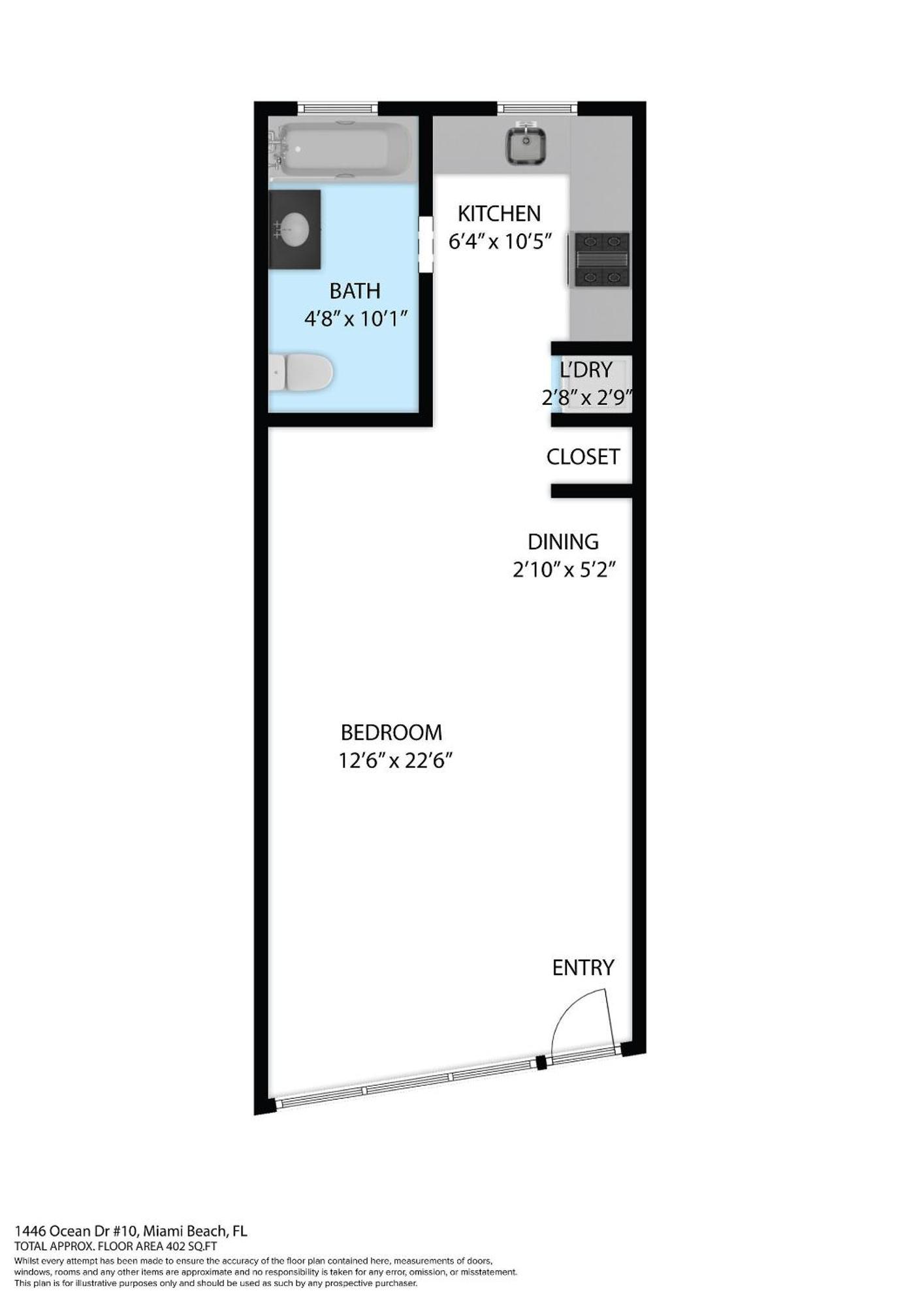 Deco Beachside Apt, W/2 Queen Beds, Washer/Dryer Маями Бийч Екстериор снимка